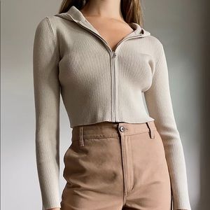 Aritzia Sunday Best Zip Up